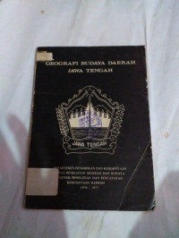 Image of Geografi Budaya Daerah Jawa Timur